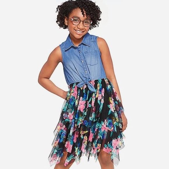 denim tutu dress